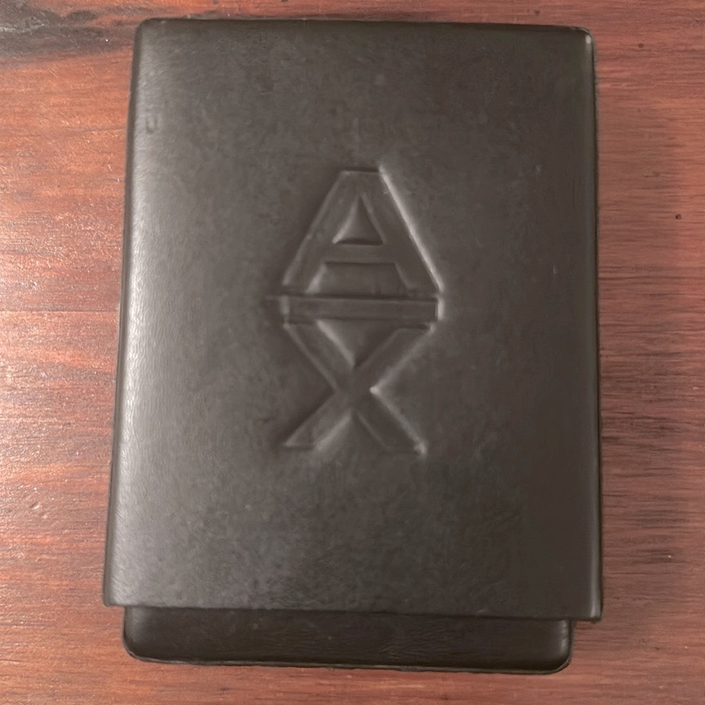 Armani Exchange leather box for playing cards